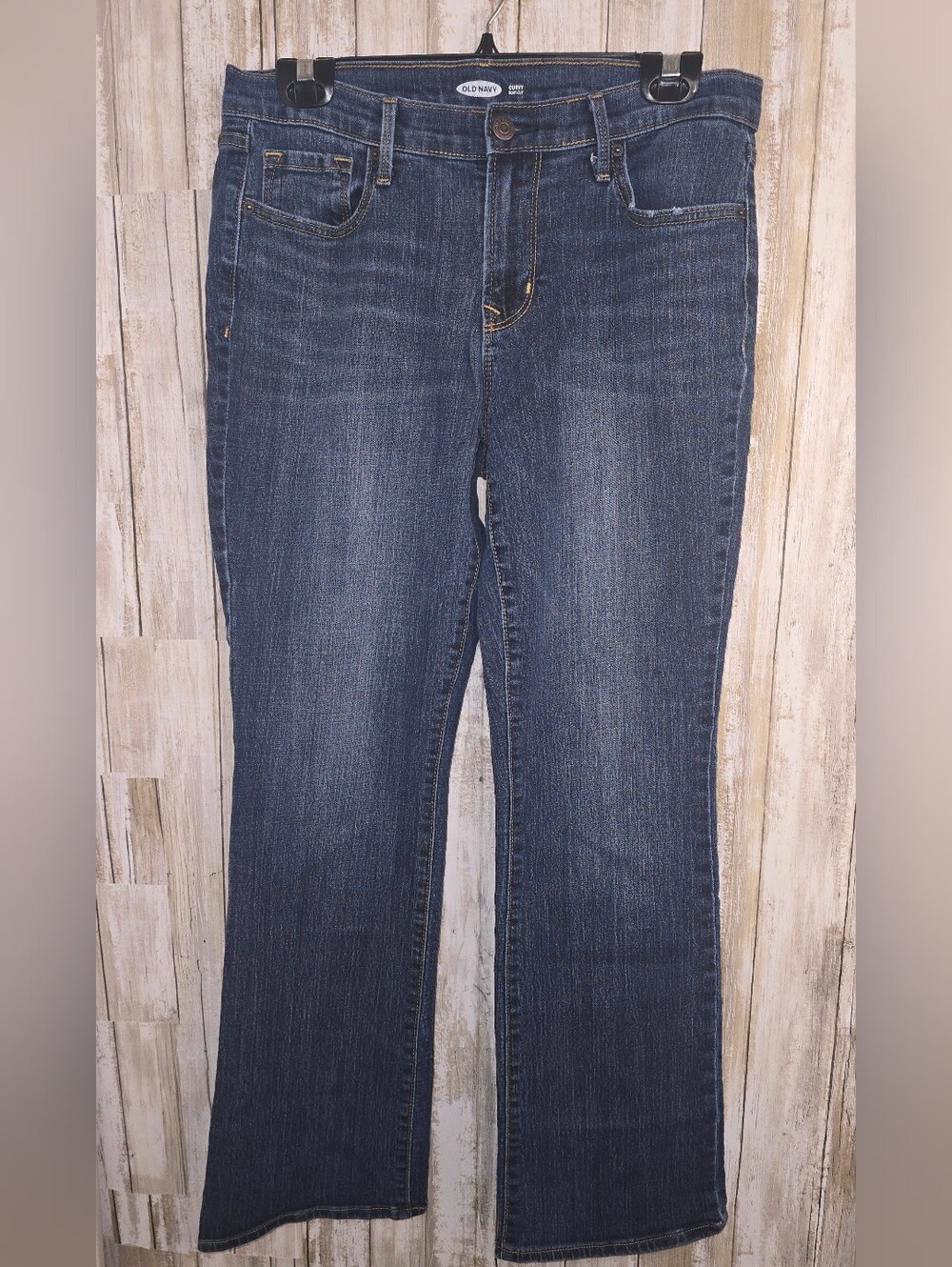 Women’s Dark Blue Curvy Boot Cut Jeans